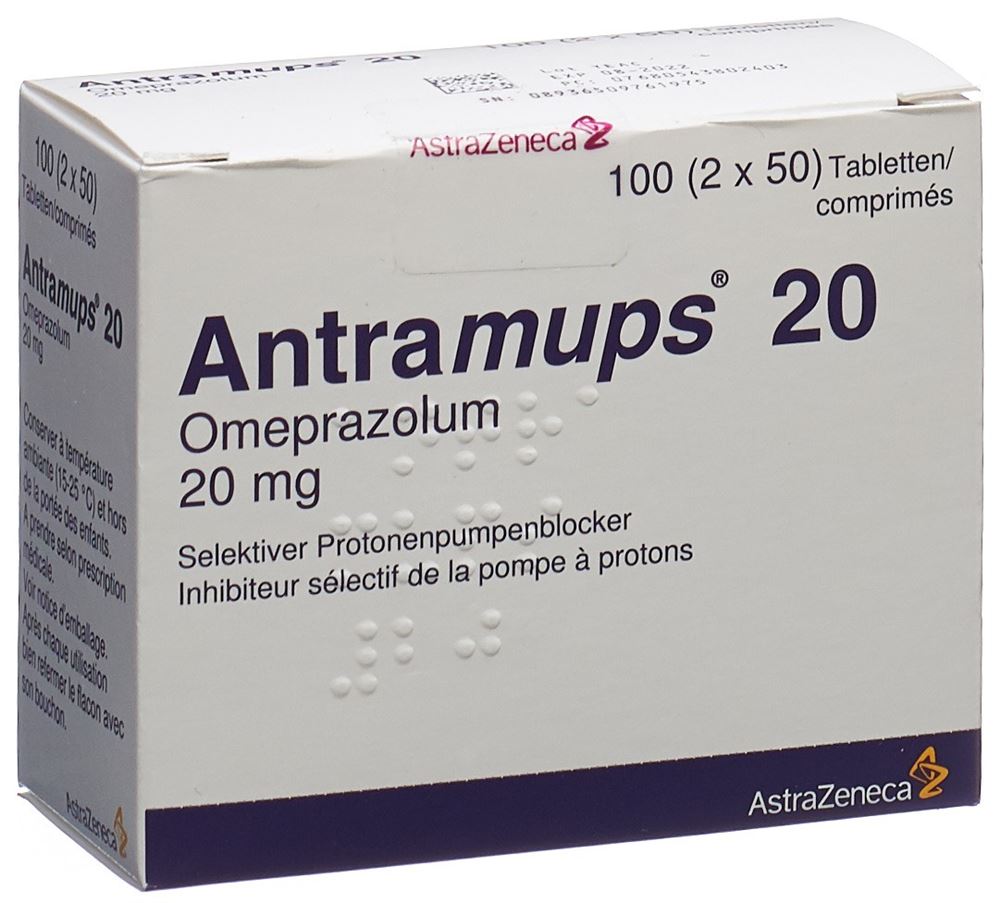 ANTRAMUPS cpr 20 mg bte 100 pce, image principale