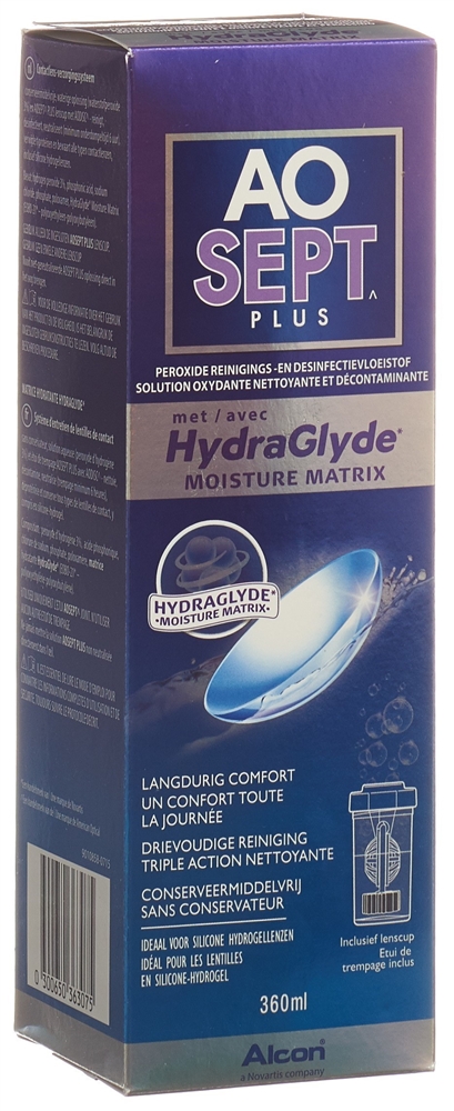 AOSEPT liq avec HydraGlyde 360 ml, image 2 sur 2