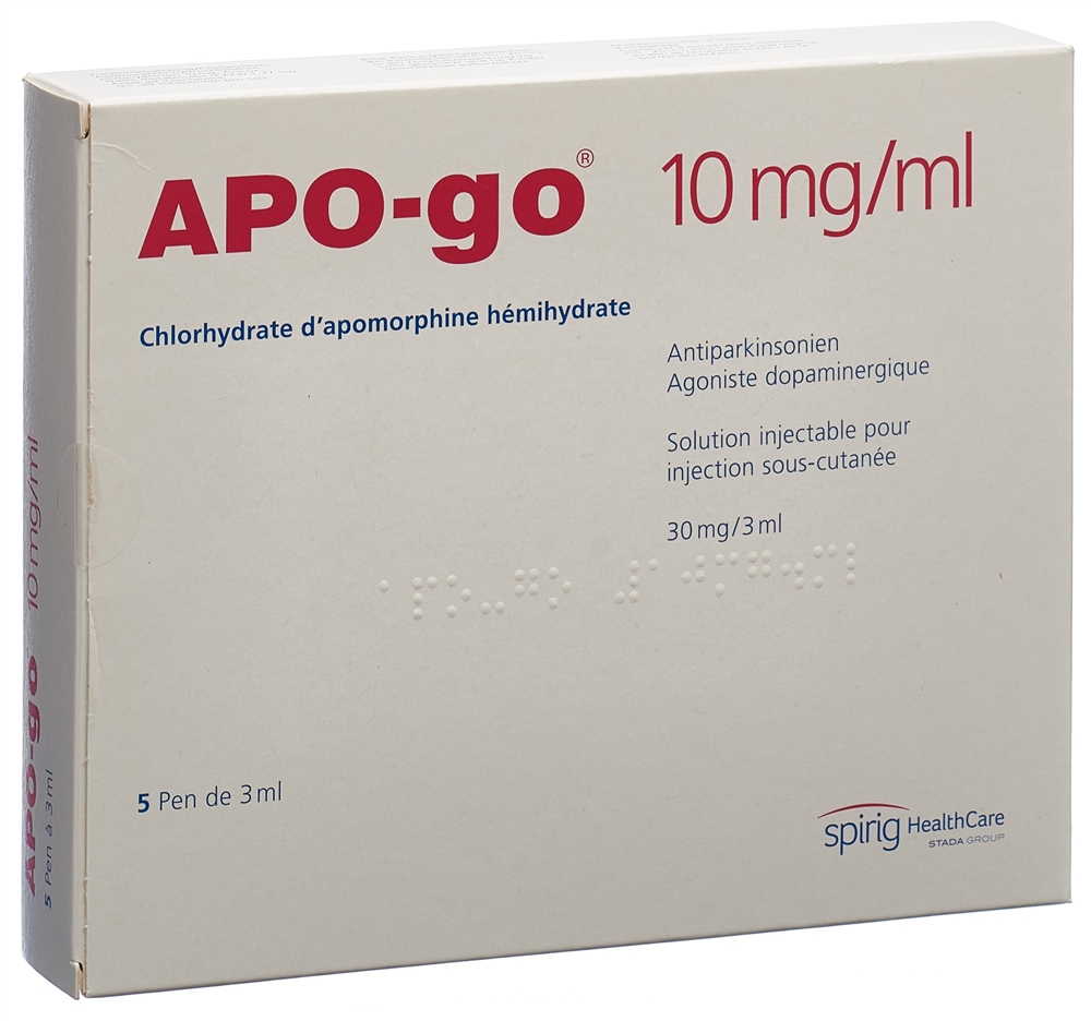 APO-GO Inj Lös 30 mg/3ml Pen Fertpen 3 ml, Bild 2 von 2