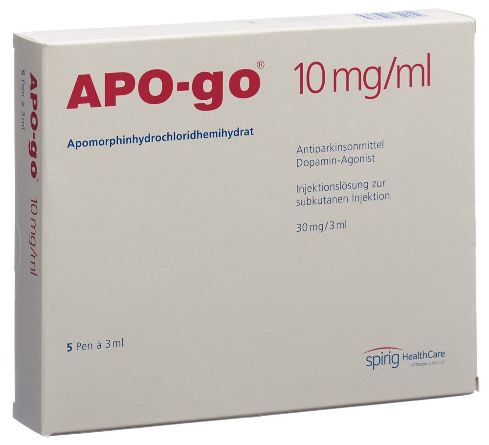 APO-GO Inj Lös 30 mg/3ml Pen Fertpen 3 ml, Hauptbild