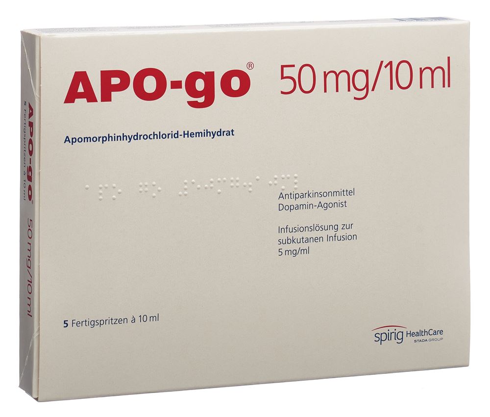 APO-GO sol perf 50 mg/10ml seringue préremplie ser pré 10 ml | Ordinare ...
