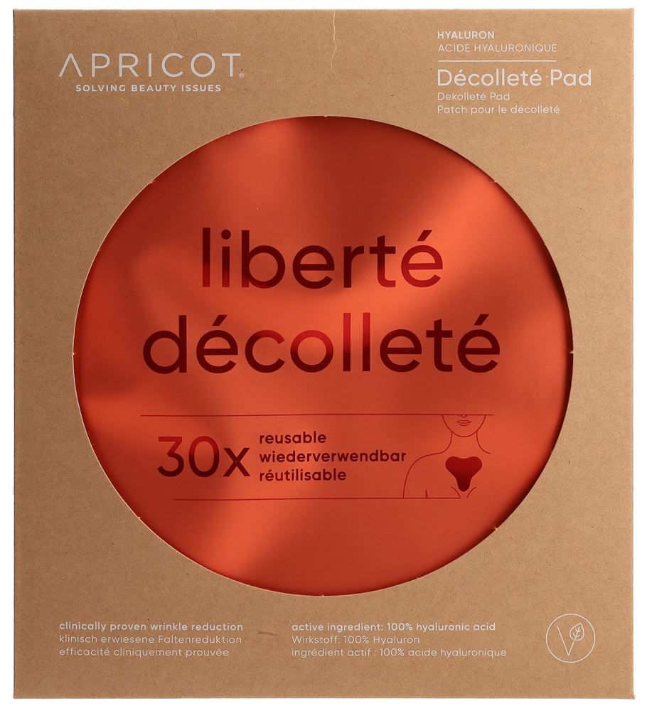 Apricot pad décolleté anti-rides réutilisable, image principale