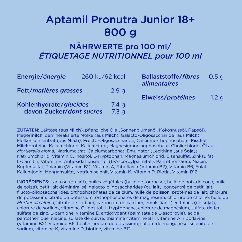 APTAMIL PRONUTRA JUNIOR 18+, image 5 sur 6