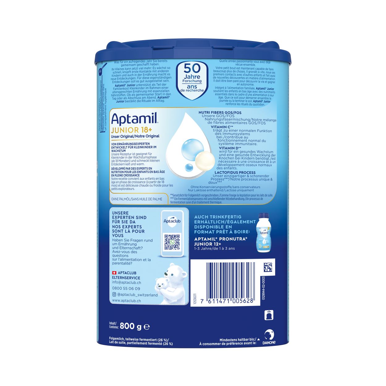 APTAMIL PRONUTRA JUNIOR 18+, image 2 sur 6