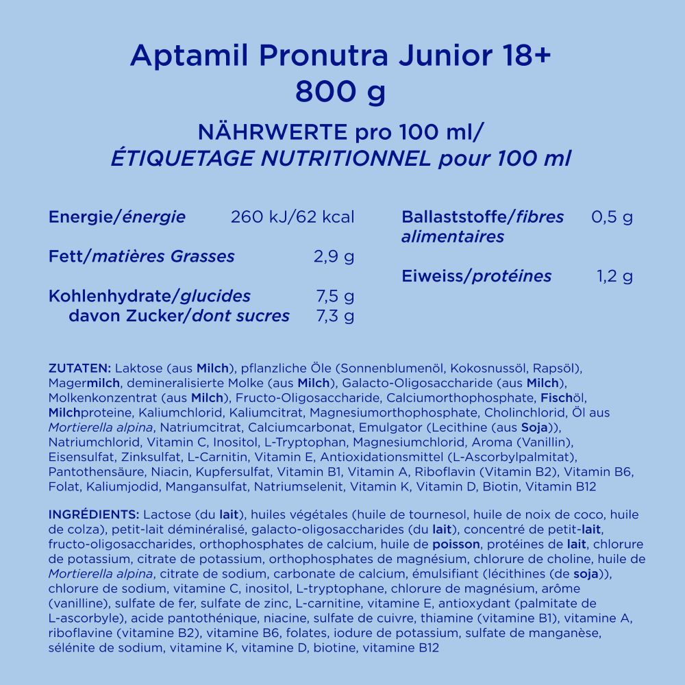 APTAMIL PRONUTRA JUNIOR 18+, Bild 5 von 6