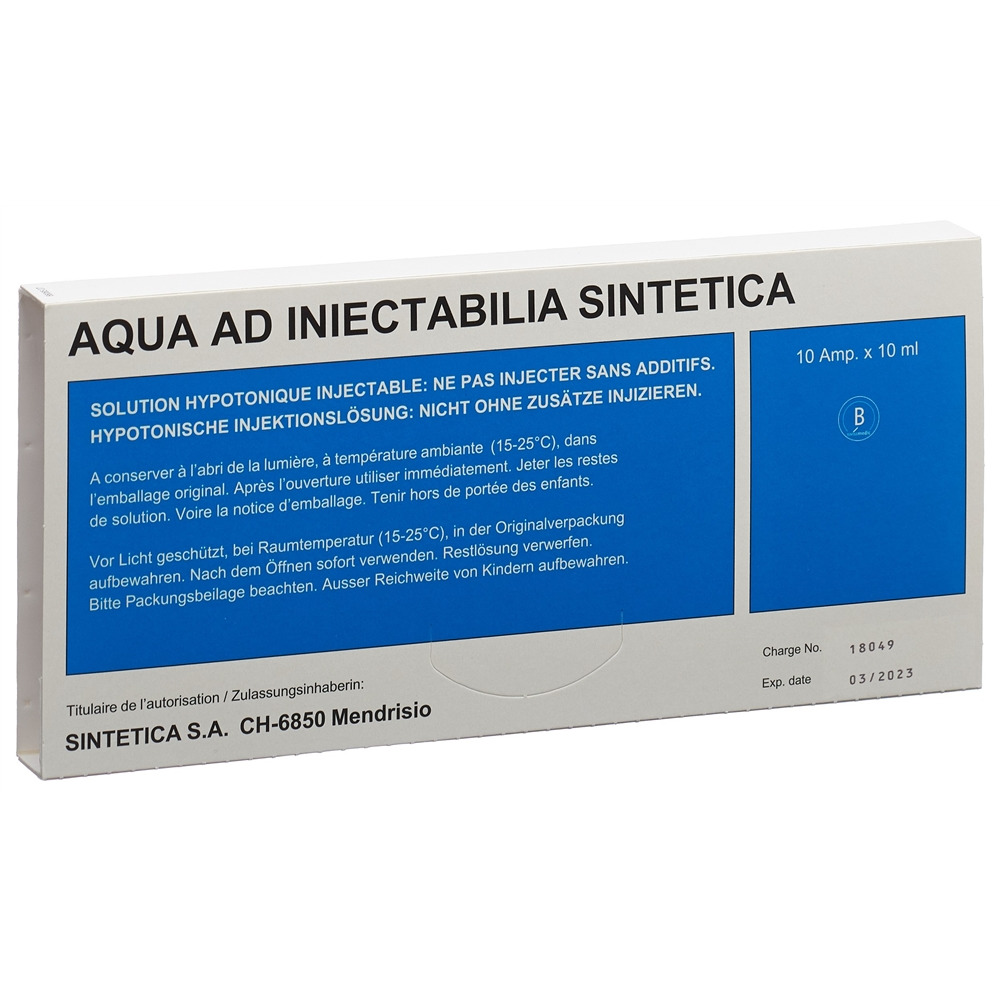 AQUA AD INIECTABILIA Sintetica, Hauptbild