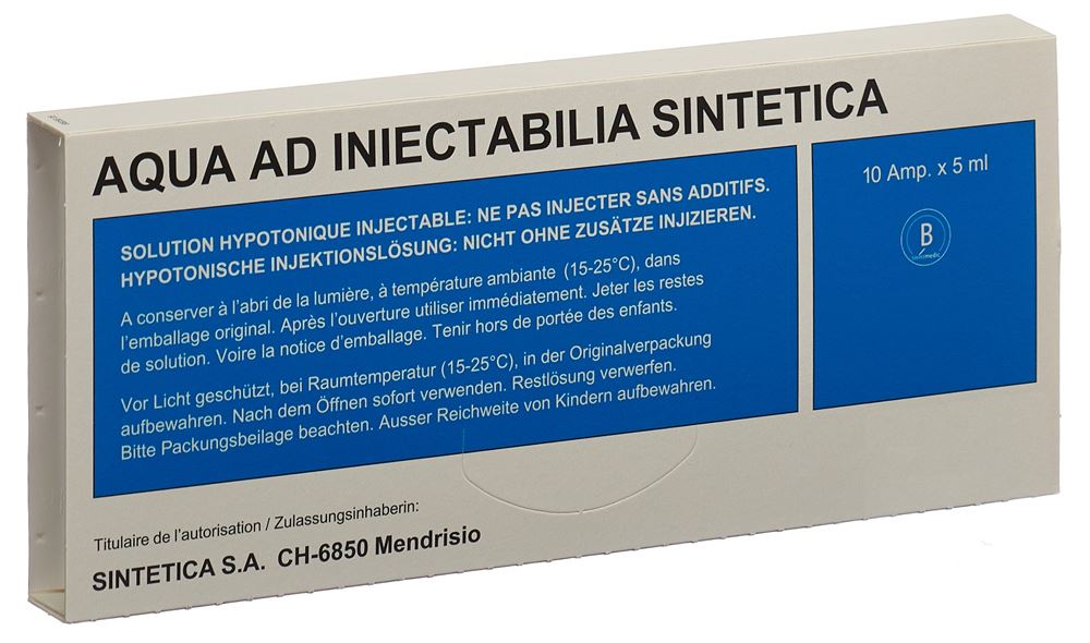 AQUA AD INIECTABILIA Sintetica, Hauptbild