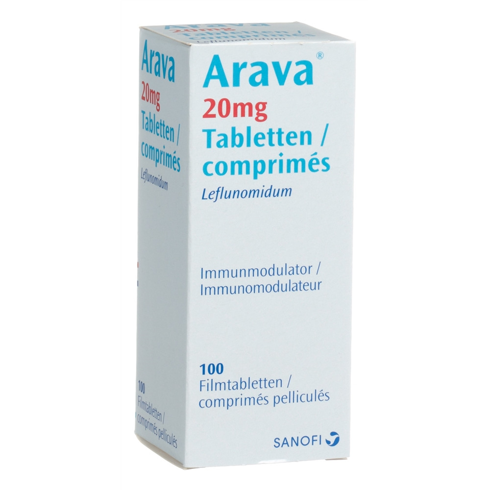 Arava cpr pell 20 mg bte 100 pce, image principale