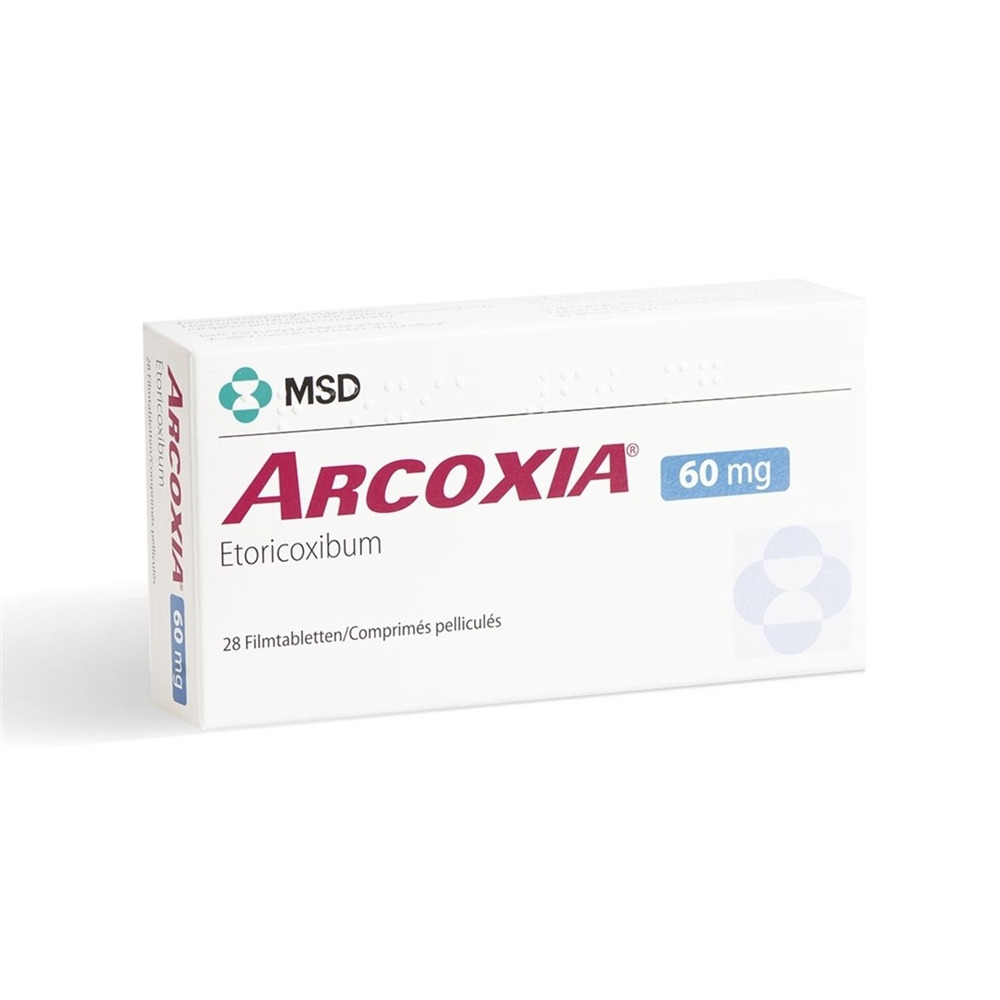 ARCOXIA Filmtabl 60 mg Blist 28 Stk, Hauptbild