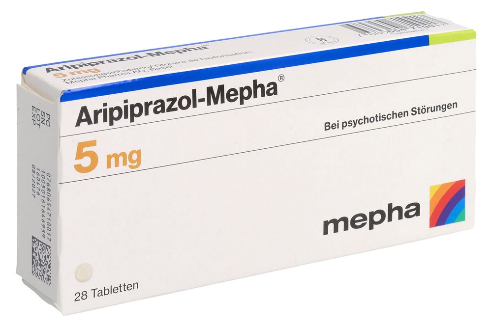 ARIPIPRAZOLE Mepha 5 mg, image principale