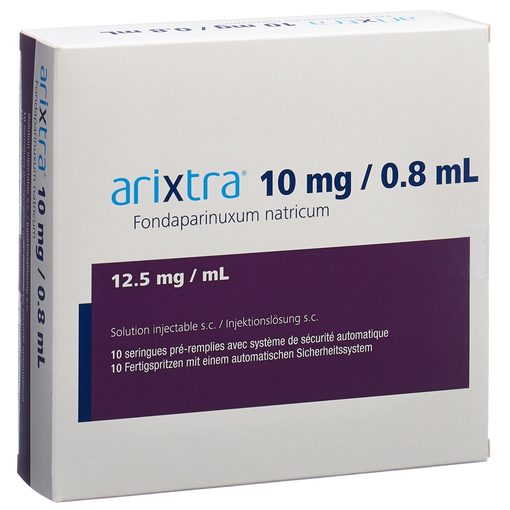 ARIXTRA Inj Lös 10 mg/0.8ml Fertspr 0.8 ml, Hauptbild