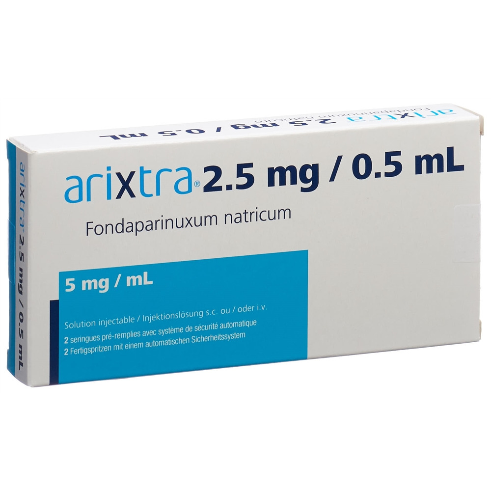 ARIXTRA Inj Lös 2.5 mg/0.5ml Fertspr 0.5 ml, Hauptbild