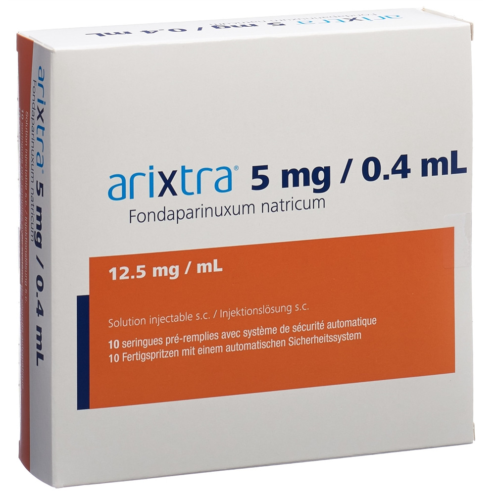 ARIXTRA Inj Lös 5 mg/0.4ml Fertspr 0.4 ml, Hauptbild