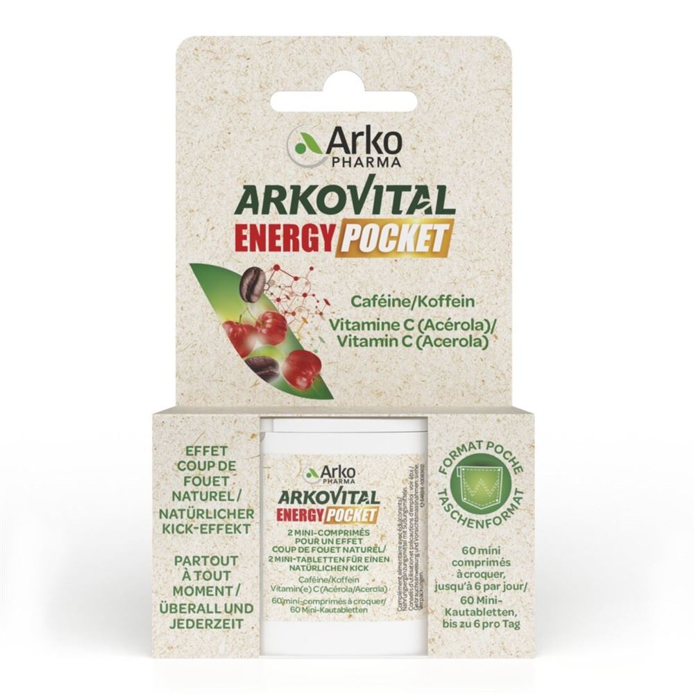 ARKOVITAL Energy Pocket Mini-Kautabletten