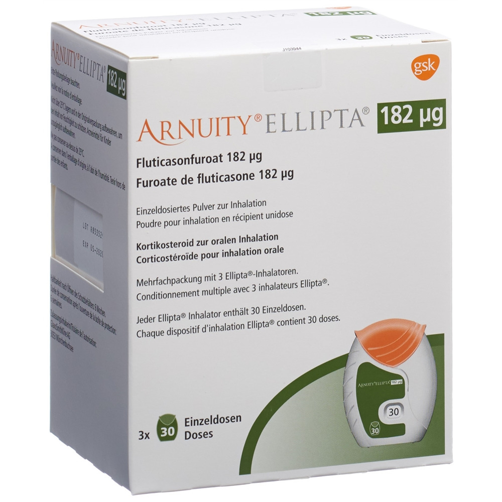 ARNUITY ELLIPTA Inh Plv 182 mcg 30 Dos, Hauptbild