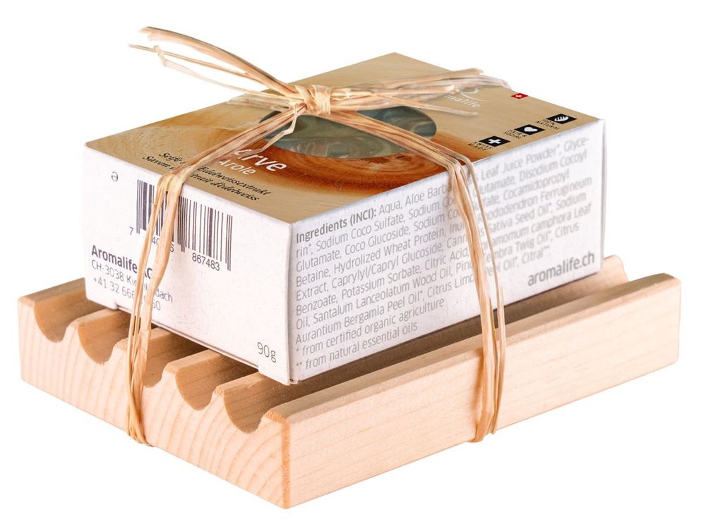 Aromalife coffret cadeau savon & porte-savon