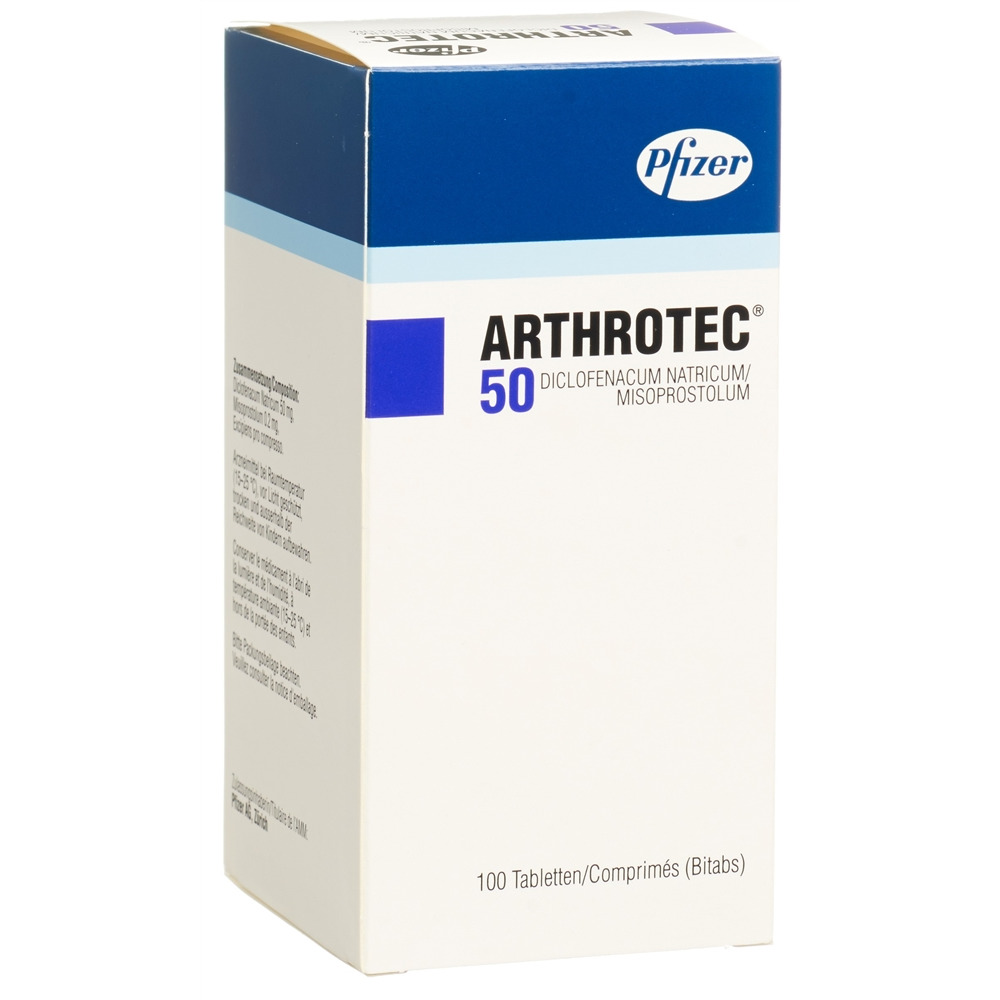 ARTHROTEC cpr 50 mg blist 100 pce, image principale