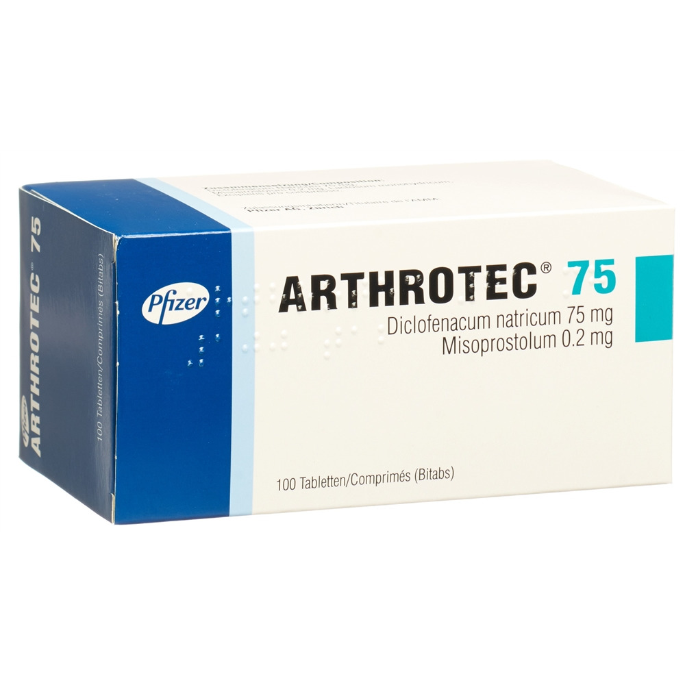 ARTHROTEC cpr 75 mg blist 100 pce, image principale