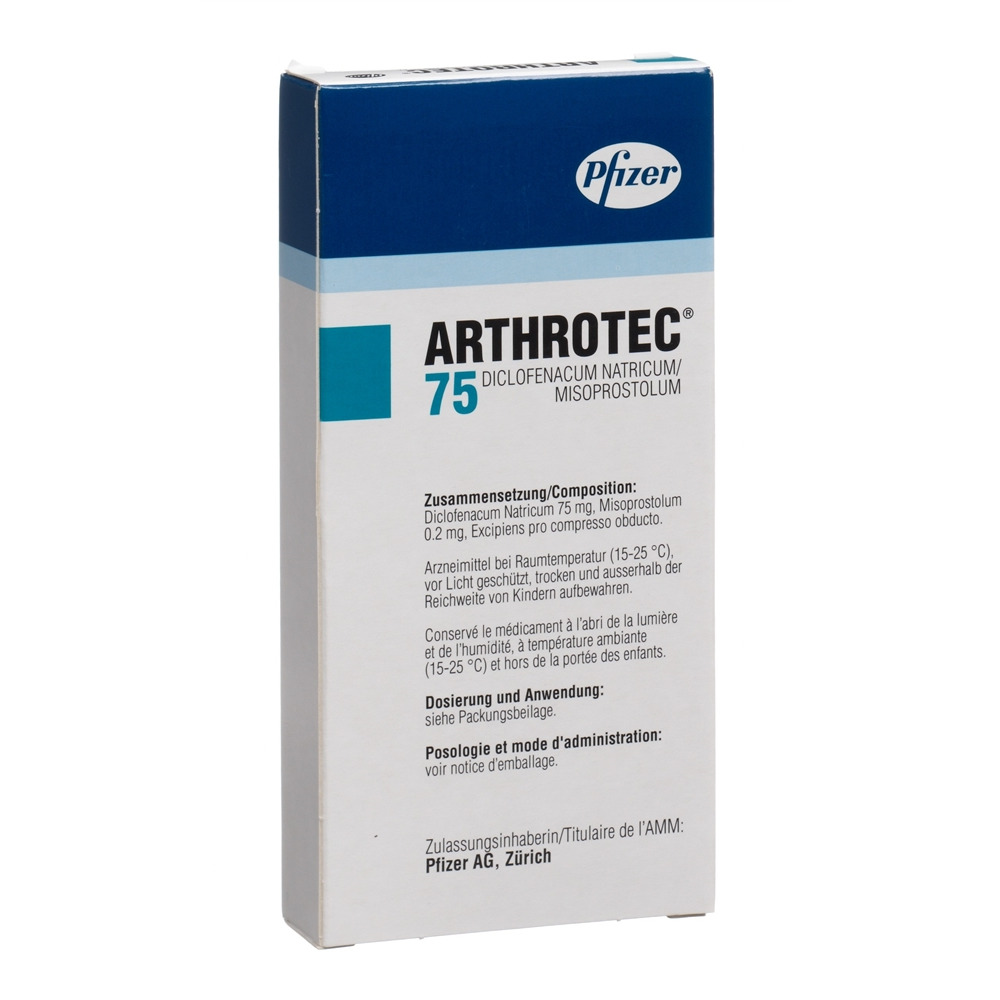 ARTHROTEC Tabl 75 mg Blist 20 Stk, Bild 2 von 2