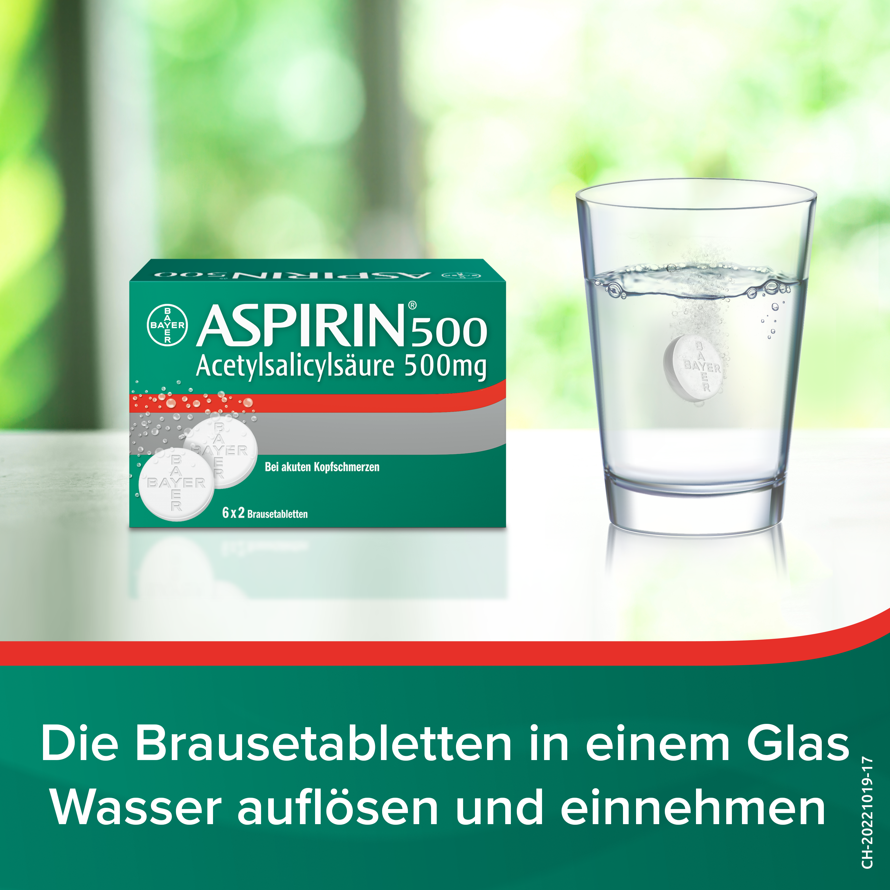 ASPIRINE Brausetabl 500 mg Btl 2 Stk, Bild 5 von 6