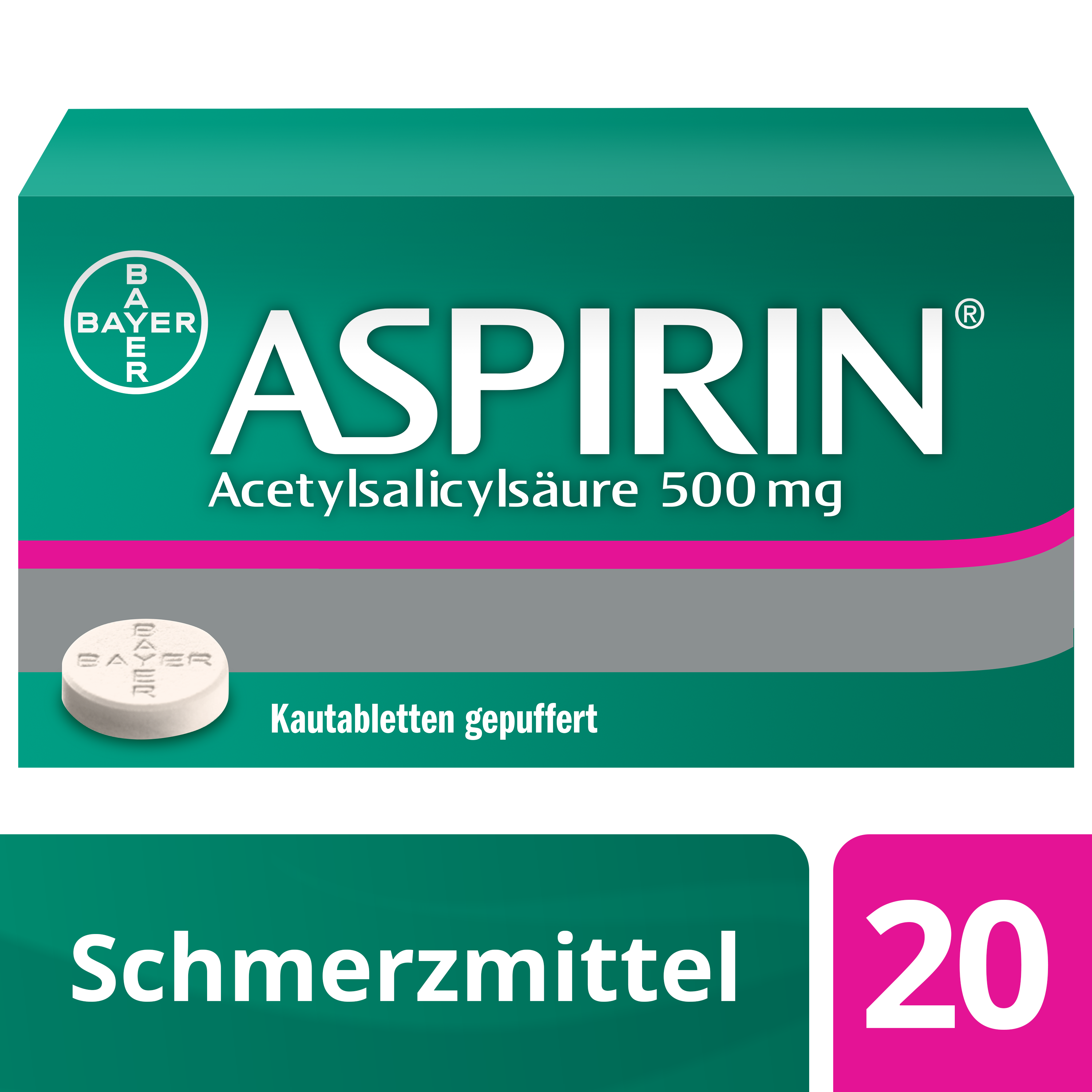 ASPIRINE Kautabl 500 mg Btl 20 Stk, Bild 2 von 5