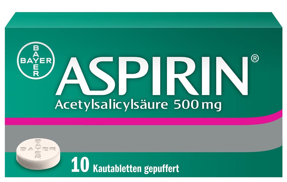 ASPIRINE cpr croquer 500 mg sach 10 pce
