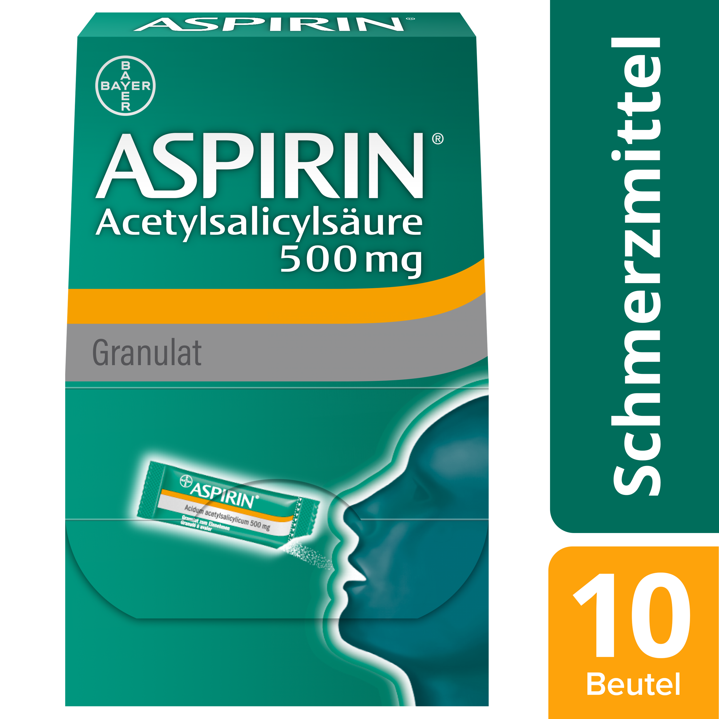 ASPIRINE gran 500 mg sach 10 pce, image 3 sur 5