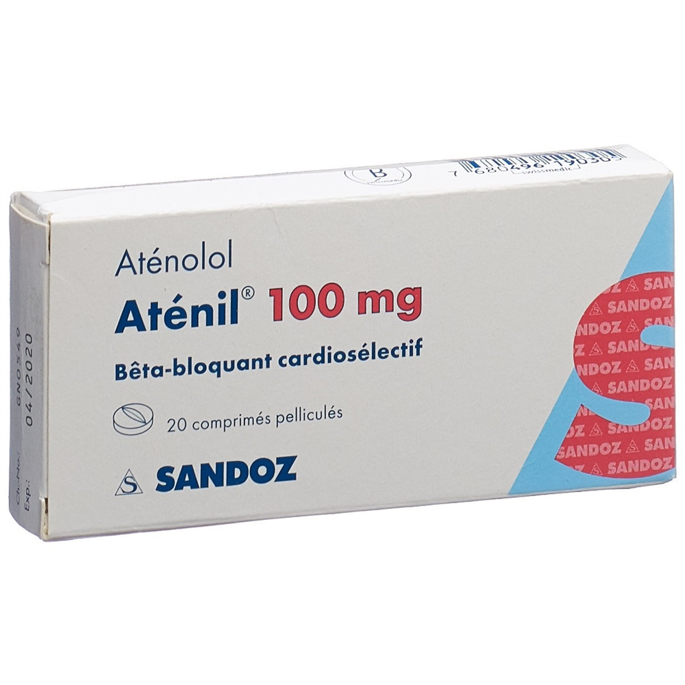 ATENIL cpr pell 100 mg blist 20 pce, image 2 sur 2