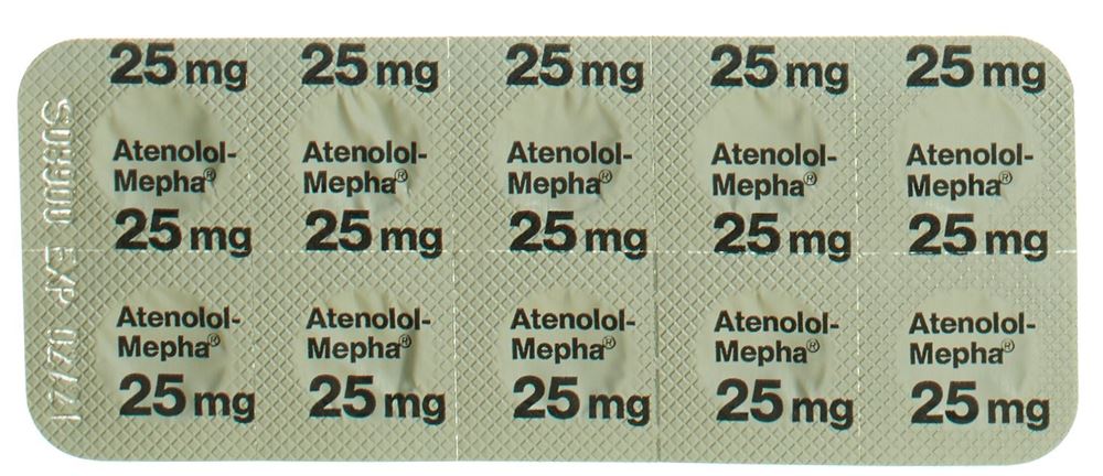 ATENOLOL Mepha 25 mg, image 2 sur 2