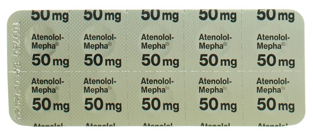 ATENOLOL Mepha 50 mg, image 2 sur 2