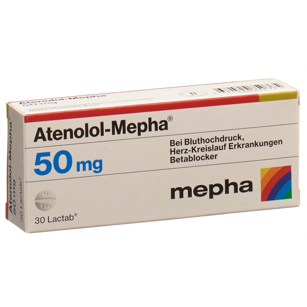 ATENOLOL Mepha 50 mg, image principale