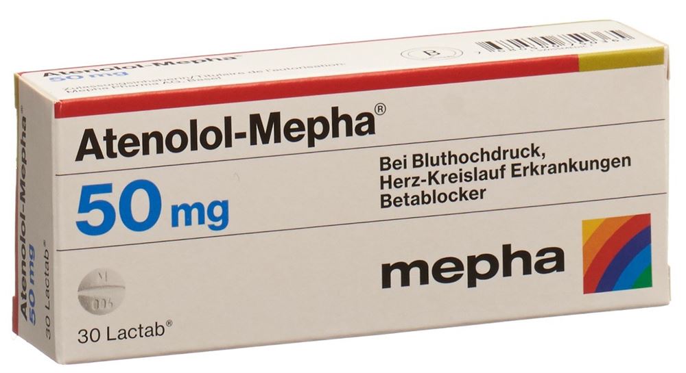 ATENOLOL Mepha 50 mg, image principale