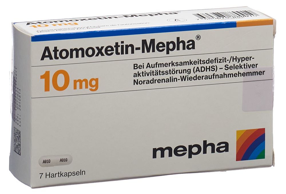 ATOMOXETINE Mepha 10 mg, image principale