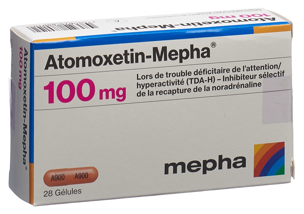 ATOMOXETINE Mepha 100 mg, image 2 sur 2