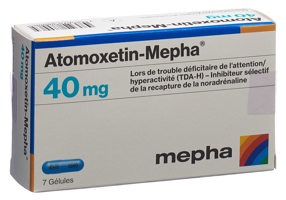 ATOMOXETINE Mepha 40 mg, image 2 sur 2