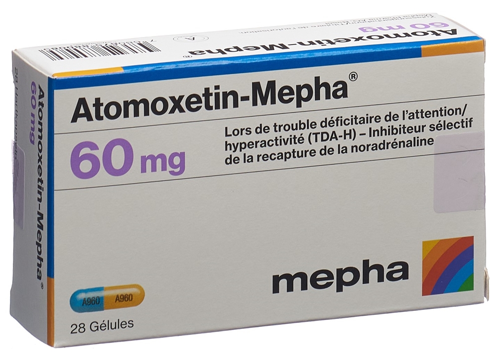 ATOMOXETINE Mepha 60 mg, image 2 sur 2