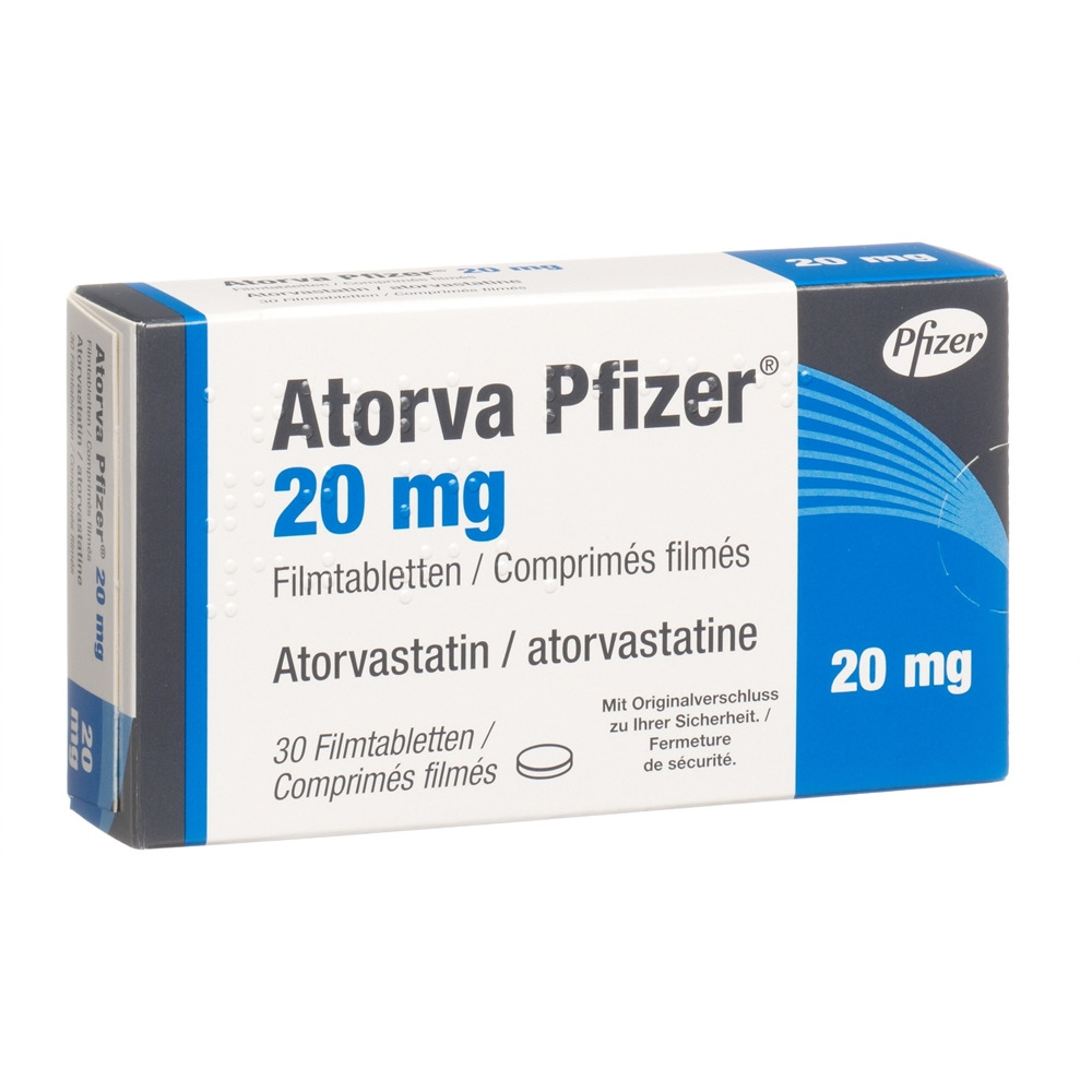 ATORVA Pfizer 20 mg, image principale