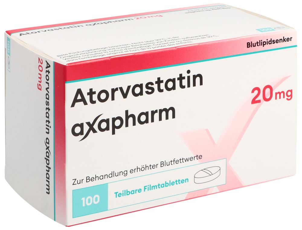 ATORVASTATINE axapharm 20 mg, Hauptbild