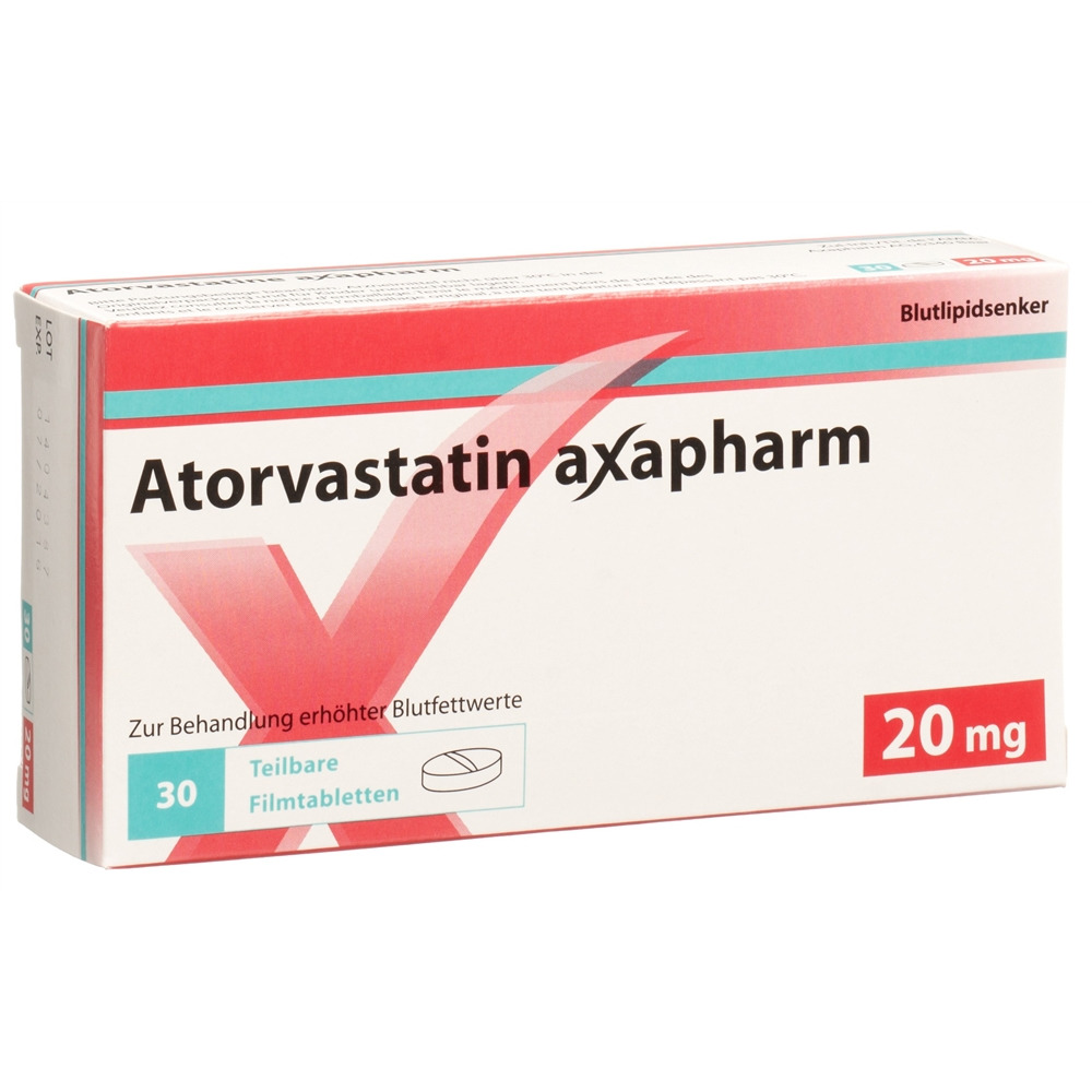 ATORVASTATINE axapharm 20 mg, Hauptbild