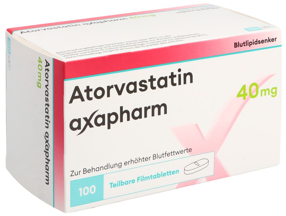 ATORVASTATINE axapharm 40 mg, Hauptbild