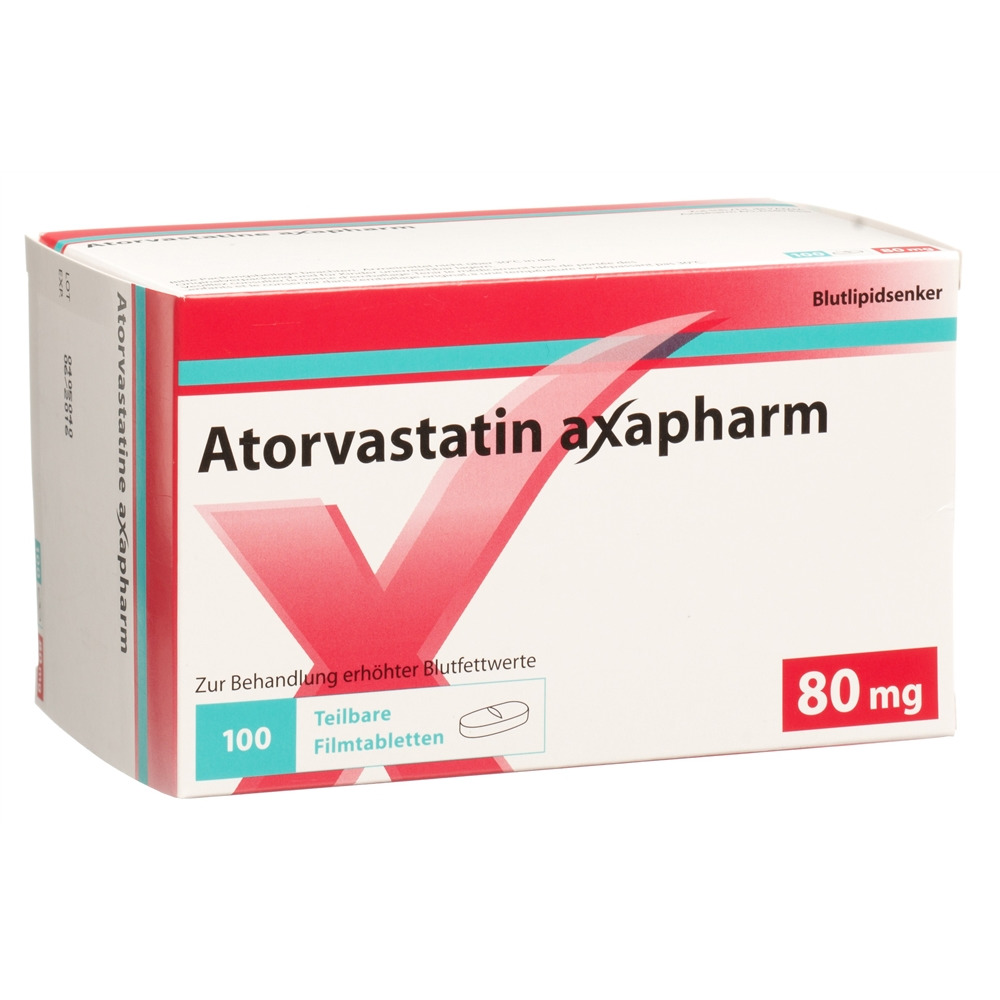 ATORVASTATINE axapharm 80 mg, Hauptbild