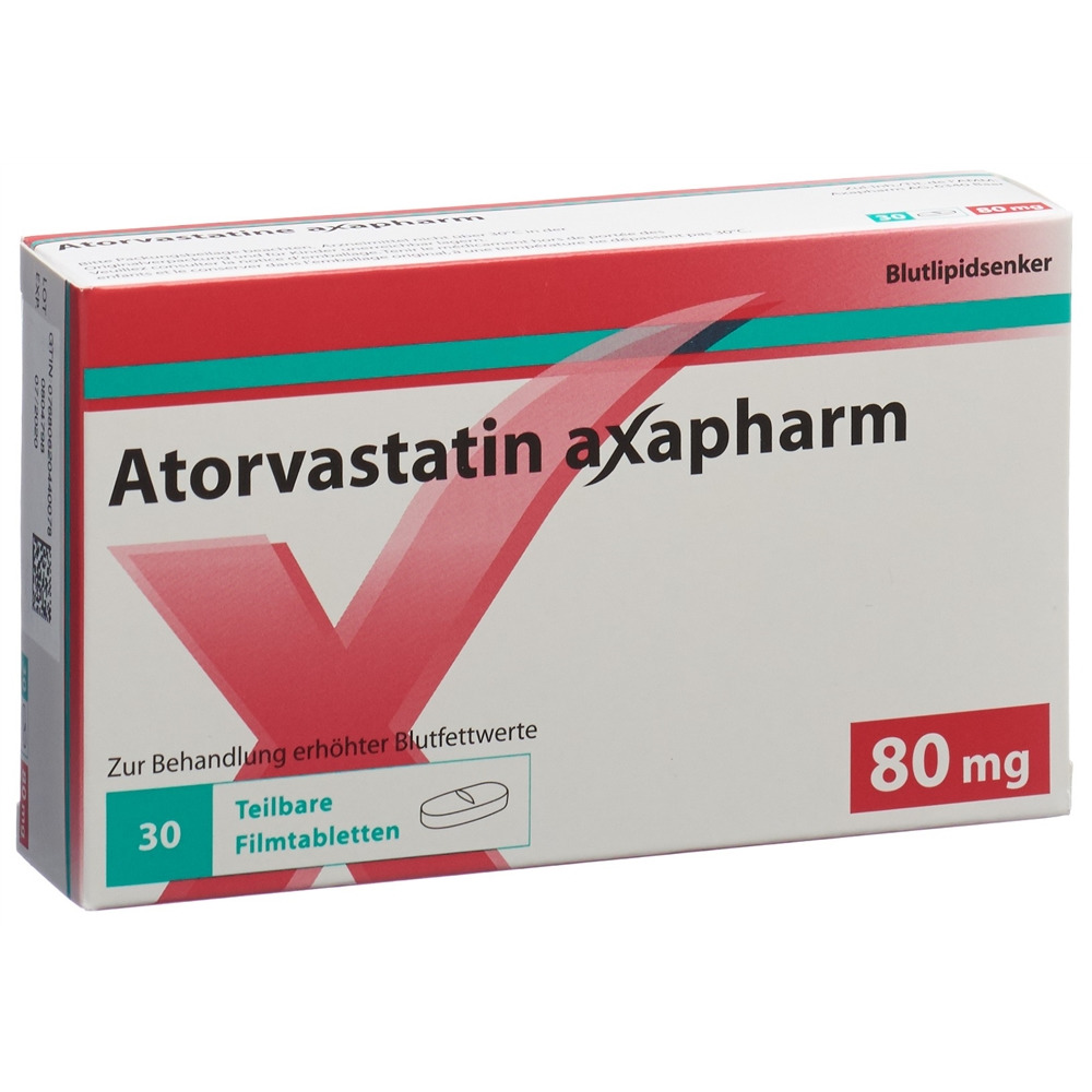 ATORVASTATINE axapharm 80 mg, Hauptbild