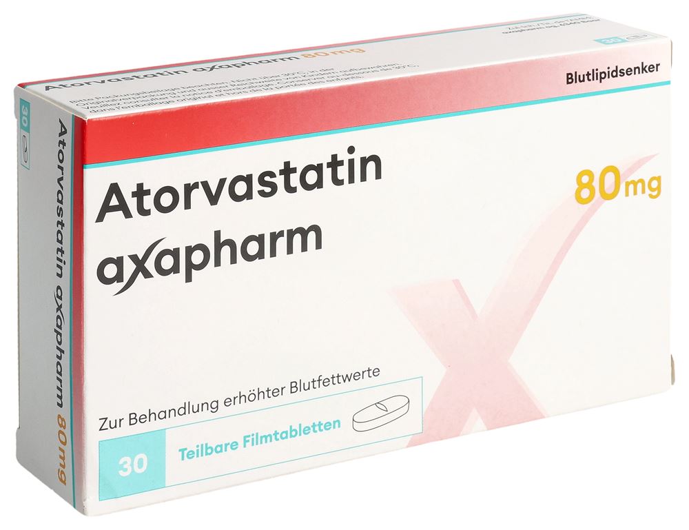 ATORVASTATINE axapharm 80 mg, Hauptbild