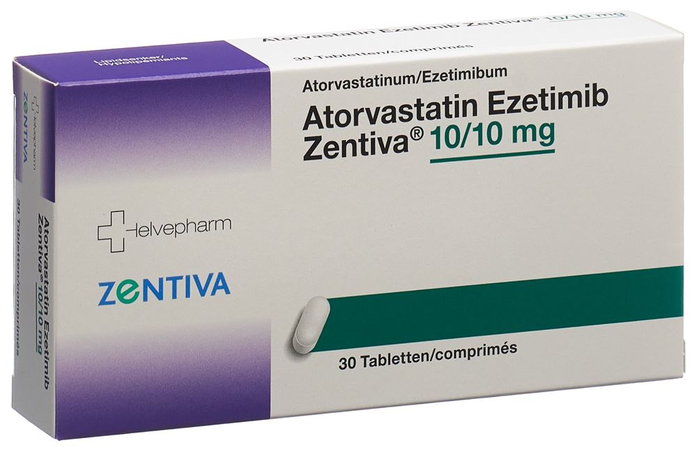 EZETIMIBE ATORVASTATINE Ezetimib Zentiva, image principale