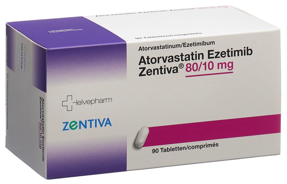 EZETIMIBE ATORVASTATINE Ezetimib Zentiva, image principale