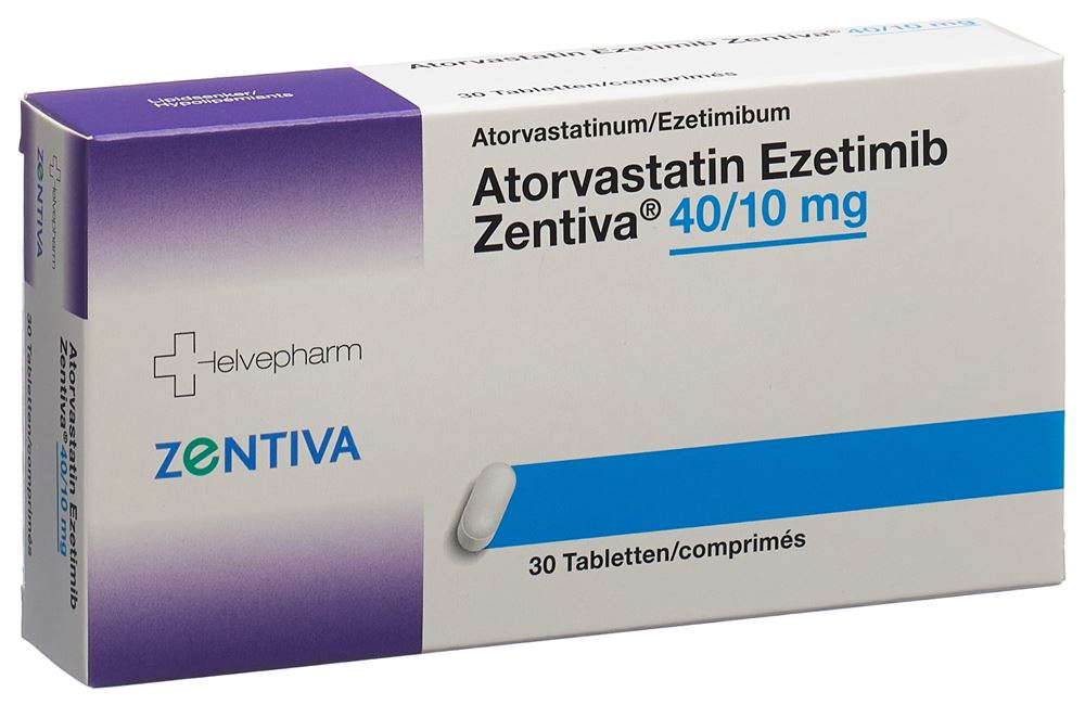 EZETIMIBE ATORVASTATINE Ezetimib Zentiva, Hauptbild EZETIMIBE ATORVASTATINE Ezetimib Zentiva, Hauptbild