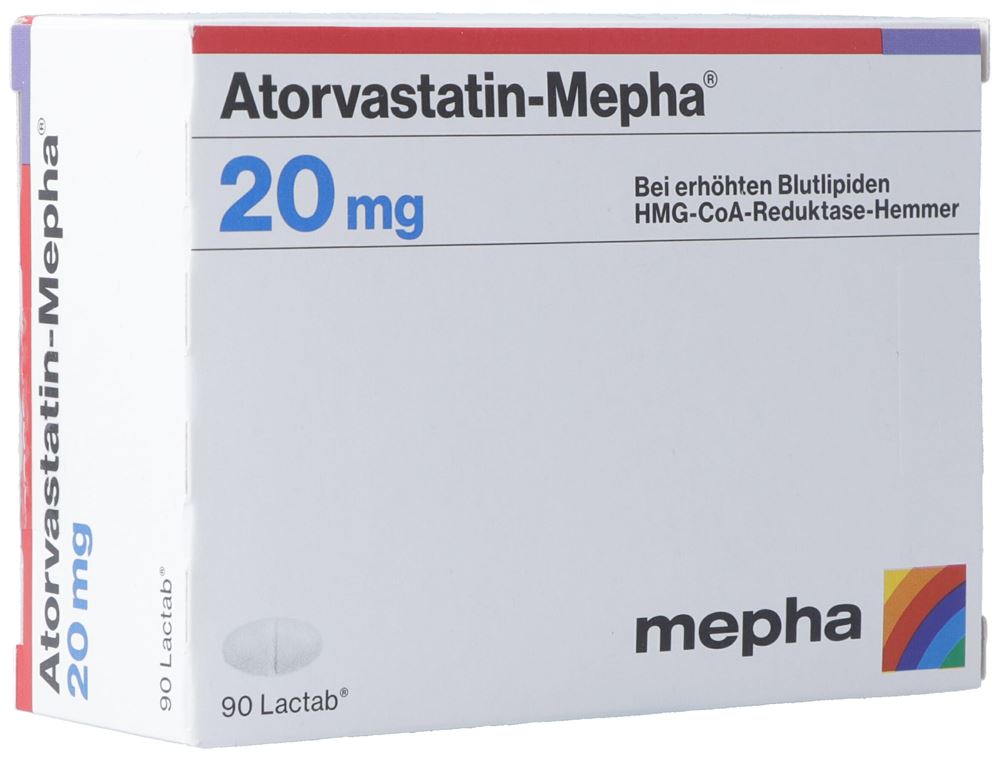 ATORVASTATINE Mepha 20 mg, image principale