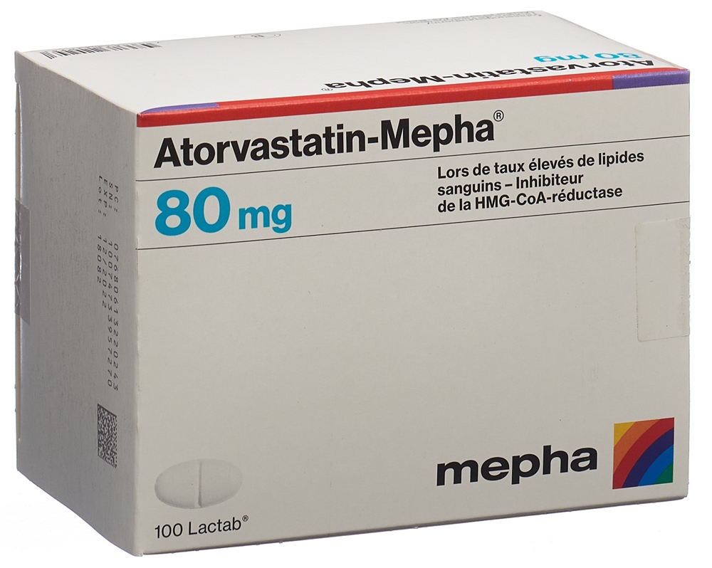 ATORVASTATINE Mepha 80 mg, Bild 2 von 2