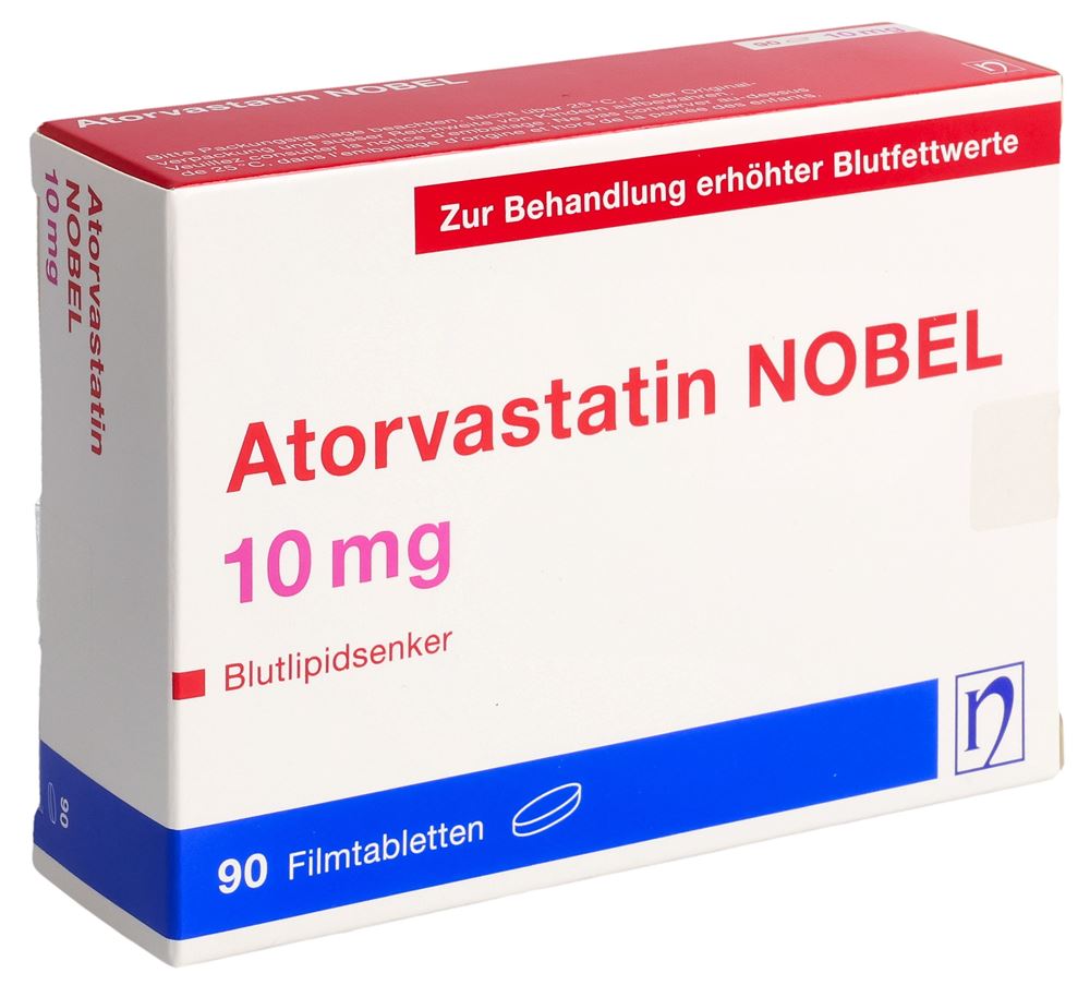ATORVASTATINE NOBEL 10 mg