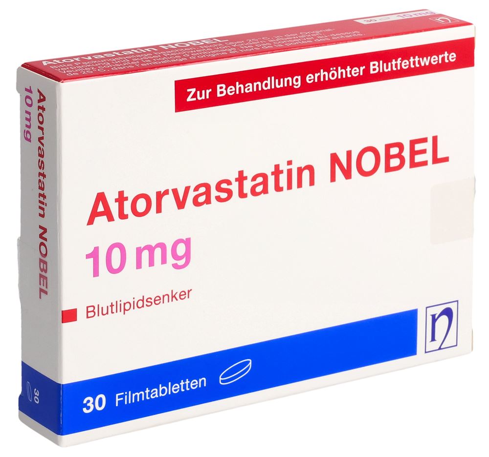 ATORVASTATINE NOBEL 10 mg, Hauptbild
